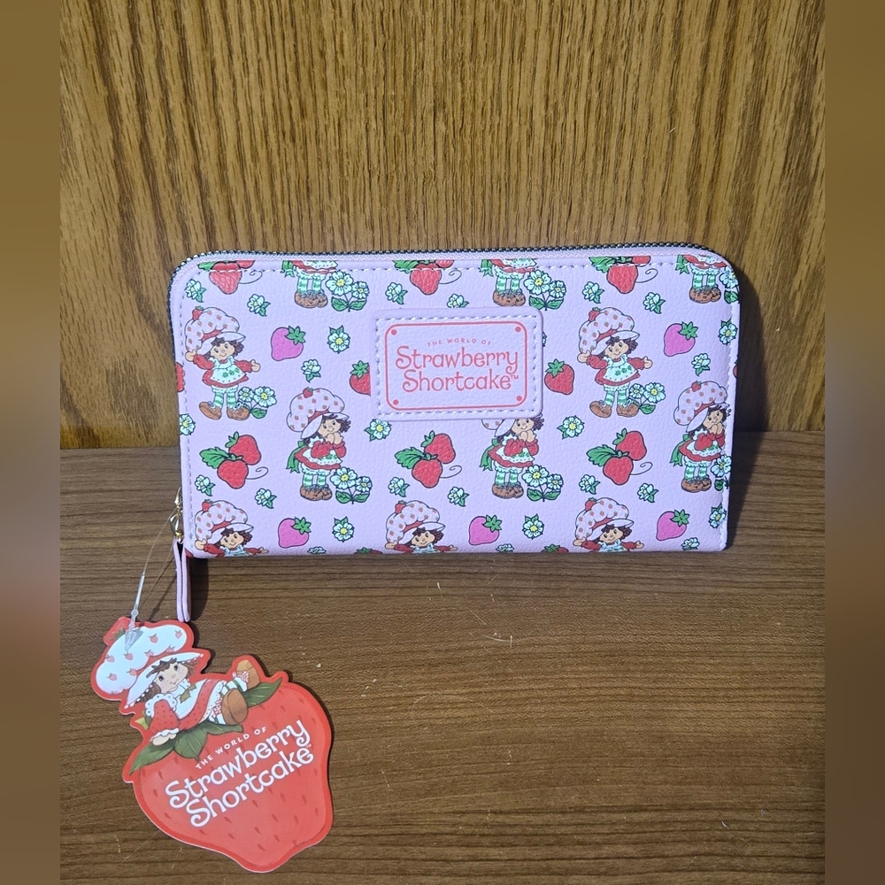 Strawberry Shortcake Pink Zip Wallet